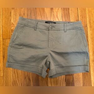 Liverpool Women's Olive Flat Front Shorts
